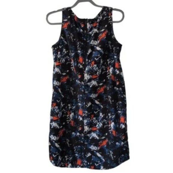 Halogen abstract print sleeveless shift dress size M - Picture 3 of 8
